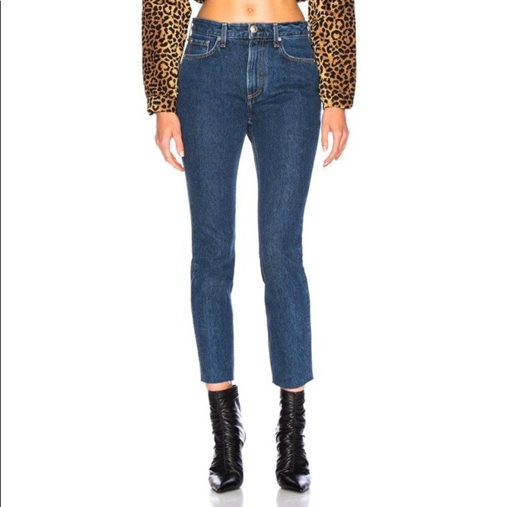 Rag & Bone | High Rise Ankle Skinny Jean in‎ Dark Stone Size 25